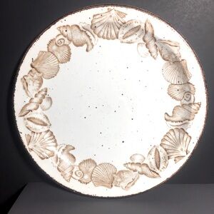 Stonehenge seashell Stoneware dinner plate vintage